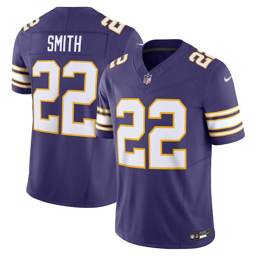 Men Minnesota Vikings #22 Harrison Smith Nike Purple Classic Vapor F.U.S.E. Limited NFL Jersey